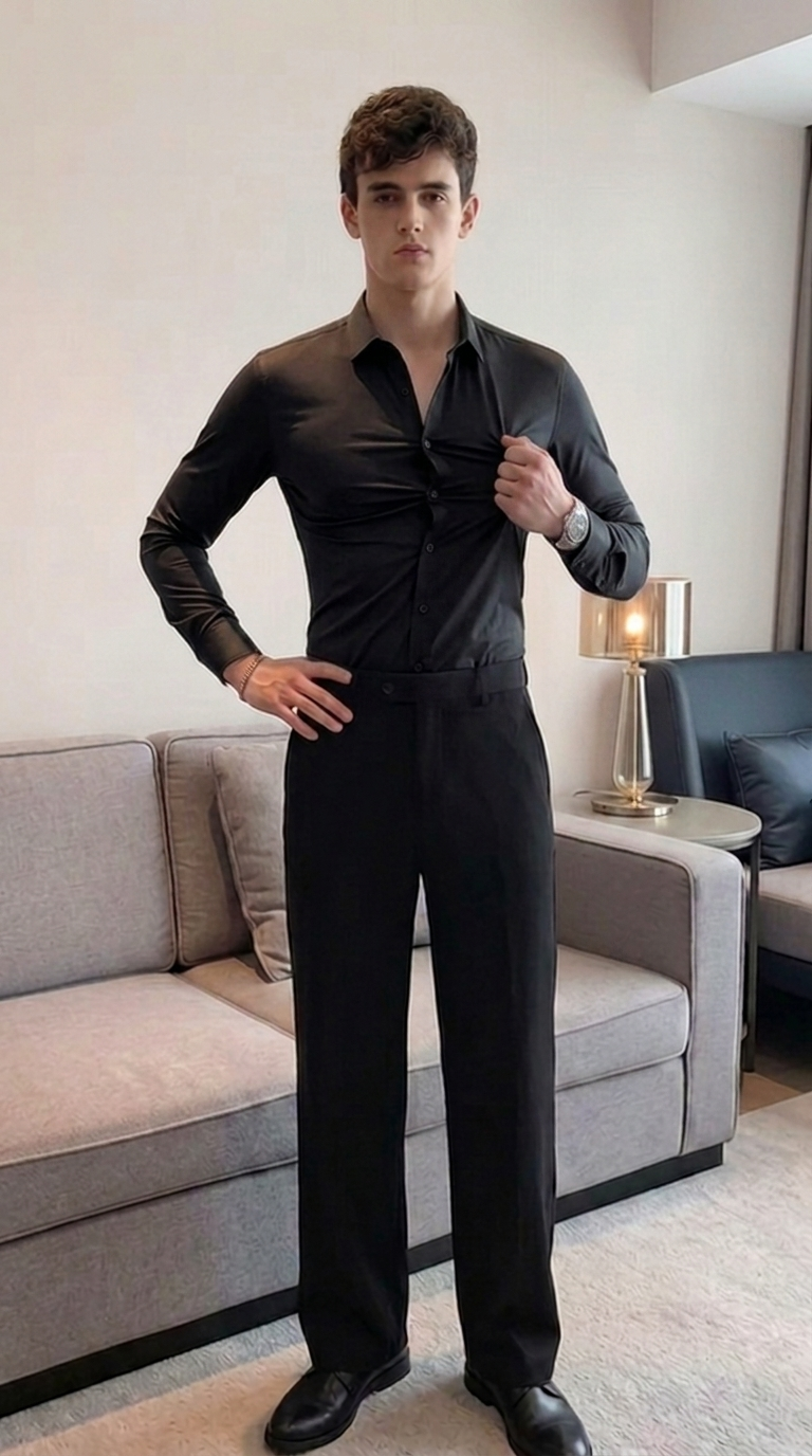 Camisa Elastic Negra